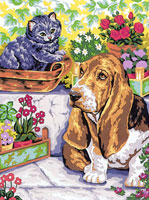 Basset and the Cat  - Collection d'Art