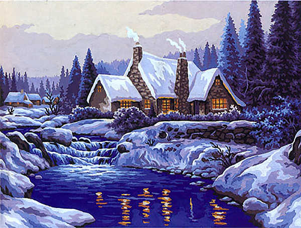 Winter Majesty  - Collection d'Art Needlepoint Canvas