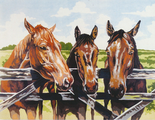 Three Amigos  - Collection d'Art Needlepoint Canvas