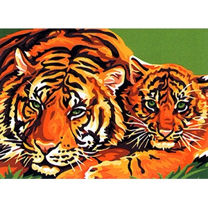 Royal Paris Les Tigres Canvas