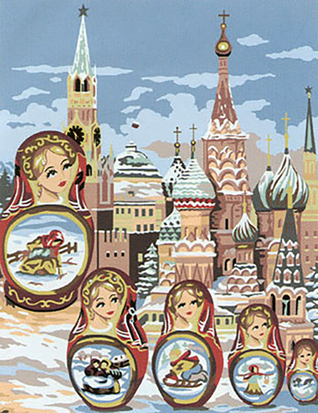 Margot Creations de Paris Needlepoint - Les Poupees Russes (The Russian Nesting Dolls)