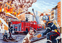 Fireman and Friend (French)  - Collection d'Art