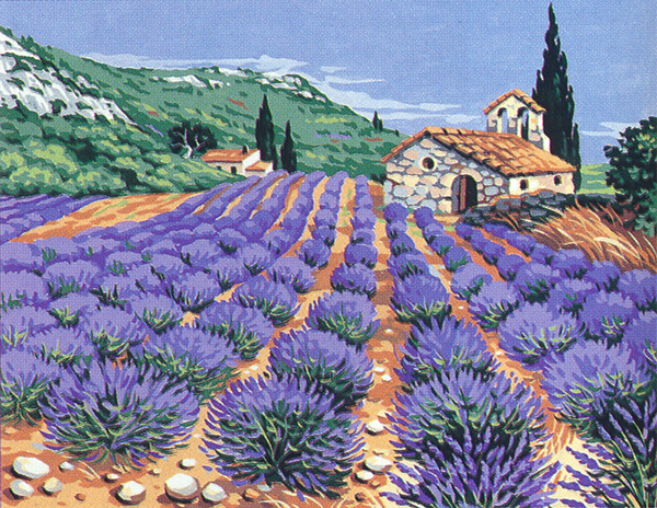 Royal Paris Needlepoint Provence Lavender Canvas