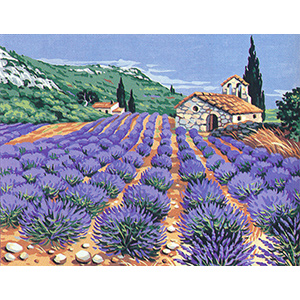 Royal Paris Needlepoint Provence Lavender Canvas