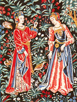 Margot de Paris - Medium Canvases - Tapisserie de la Loire "Les Damoiselles" (Detail from Tapisserie de la Loire "The Damsels")