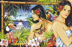 Margot Creations de Paris - Tapestries - Reflet Paradisiaque (Reflection of Paradise)