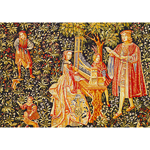 Royal Paris - Tapestry Canvases - Lady and the Organ