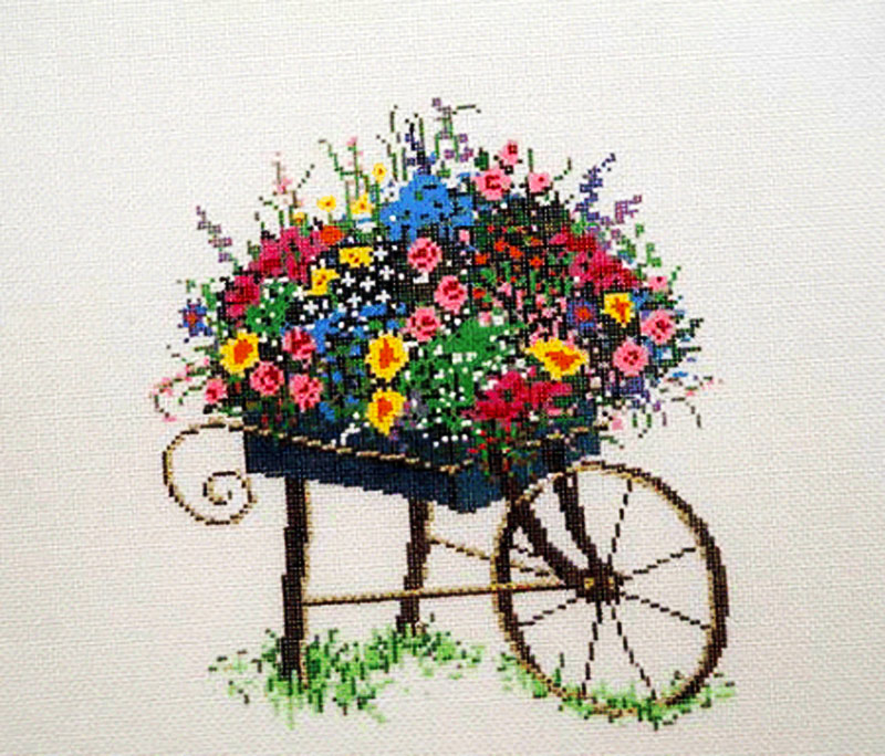 NeedlepointUS Worldclass Needlepoint Cart Stitch Painted