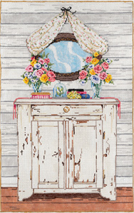 The Dresser - Stitch Painted Needlepoint Canvas