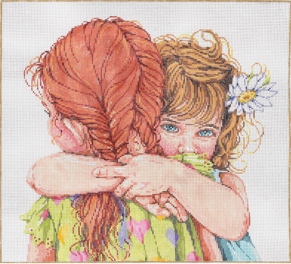 You've Got A Friend - Stitch Painted Needlepoint Canvas