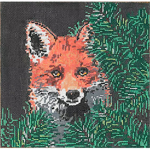 Vixen - Stitch Painted Needlepoint Canvas