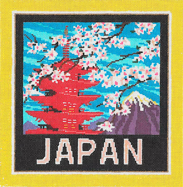 NeedlepointUS Worldclass Needlepoint Japan Stitch Painted