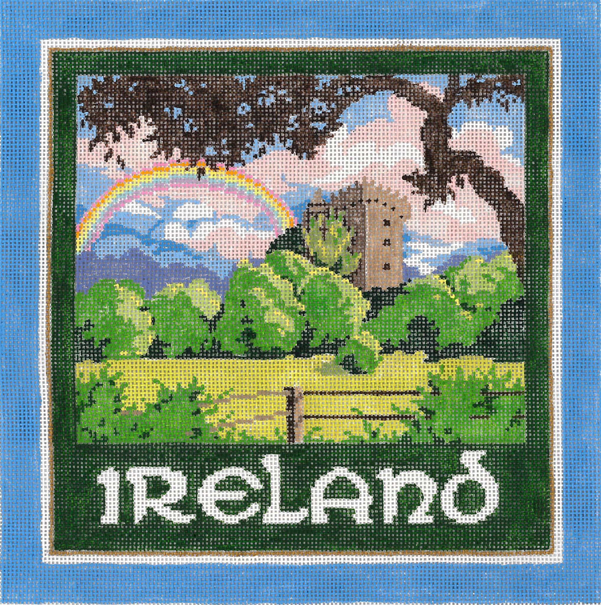 NeedlepointUS Worldclass Needlepoint Ireland Stitch Painted
