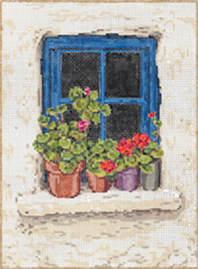Kerry - Stitch Painted Needlepoint Canvas from Sandra Gilmore