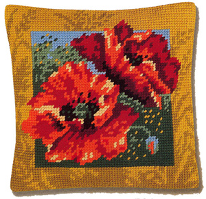 Margot de Paris - Cushions - Coquelicots (Poppies)