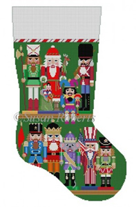 Susan Roberts Needlepoint Designs - Hand-painted Christmas Stocking - Nutcracker Collection