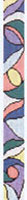 Susan Roberts Needlepoint Belt Canvas - Curves & Circles