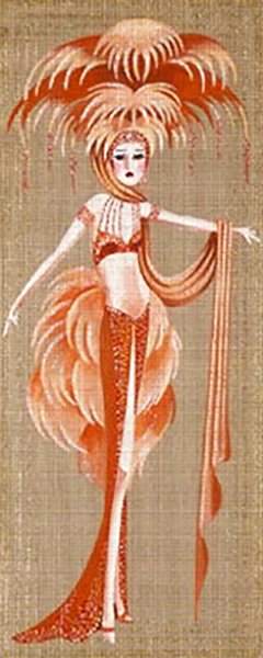 Leigh Designs - Hand-painted Needlepoint Canvases - Showgirls - Ziegfield