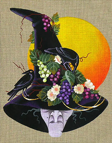 Leigh Designs - Hand-painted Needlepoint Canvases - Wicked Witches - Emeranne