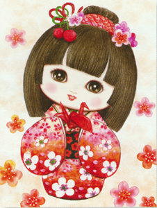 Sweet Geisha Origami - Collection d'Art Needlepoint Canvas