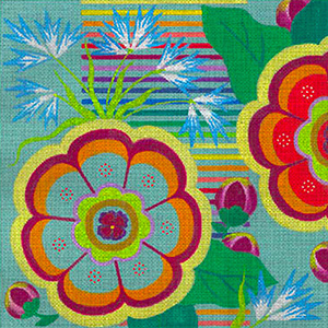 Leigh Designs - Hand-painted Needlepoint Canvases - Guadalajara Collection - Jalisco