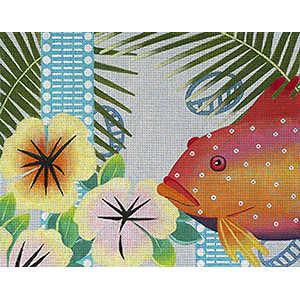 Leigh Designs - Hand-painted Needlepoint Canvases - Caribe - Montego