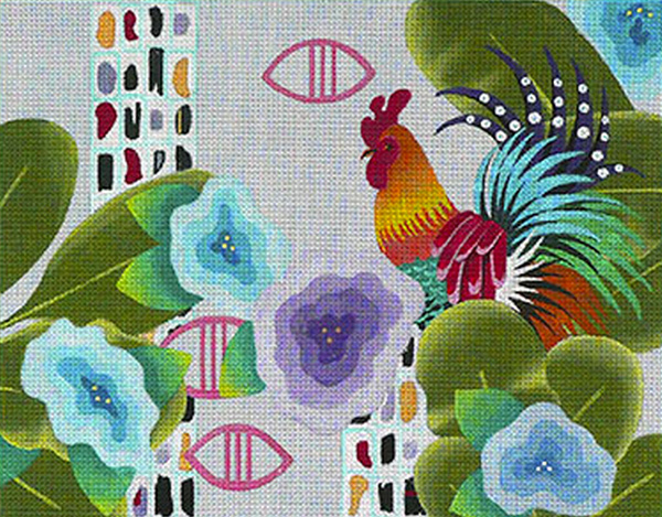 Leigh Designs - Hand-painted Needlepoint Canvases - Caribe - Martinique