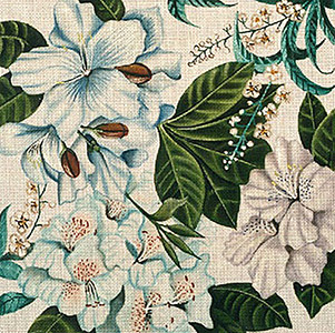 Leigh Designs - Hand-painted Needlepoint Canvases - Lush Florals - Spring Blues
