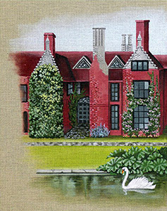 Leigh Designs - Hand-painted Needlepoint Canvases - Manor Born - Ingatestone Manor