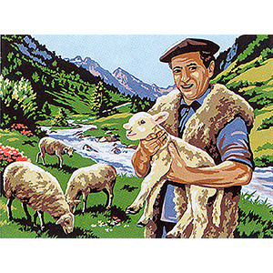 SEG de Paris Needlepoint - Medium Needlepoint Canvases - Le Berger (The Shepherd) Canvas