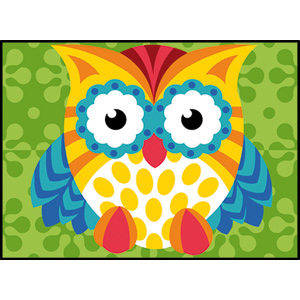 SEG de Paris Needlepoint - Hiboux Floral (Floral Owl)