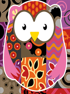 SEG de Paris Needlepoint - Chouette Patch (Patchwork Owl)