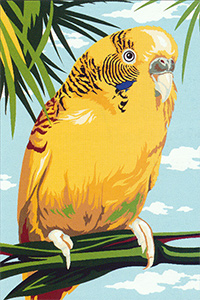 SEG de Paris Needlepoint - La Perruche Canvas (The Parakeet)