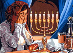 SEG de Paris - Medium Canvases - Shabbat Shalom (Sabbath Peace)