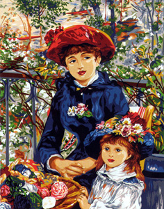 SEG de Paris - Large Canvases - Two Sisters (On the Terrace) Pierre-Auguste Renoir