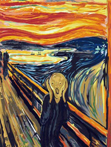 SEG de Paris Needlepoint - The Scream By Edvard Munch