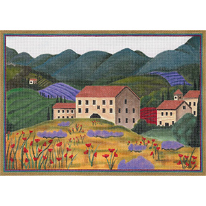 Tuscan Spring Hand Painted Canvas by Sharon G