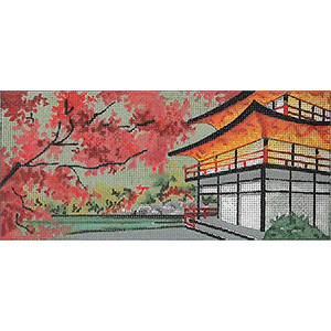 Leigh Designs - Hand-painted Needlepoint Canvases - Tea House