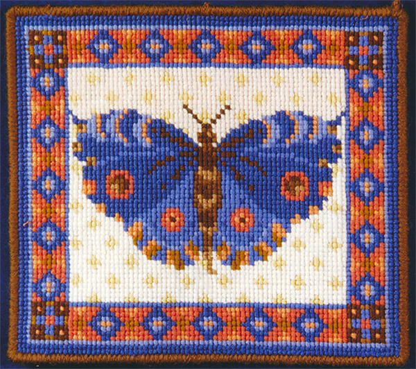 Animal Fayre Needlepoint Miniatures - Blue Butterfly
