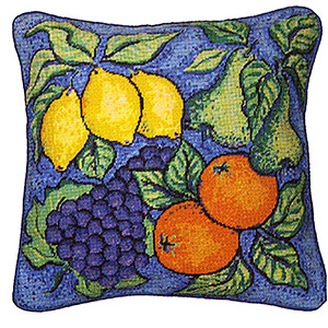 Primavera Needlepoint Cushion Kit - Fruit