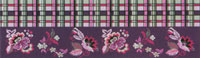 Margot Creations de Paris Purple Flowers and Lattice Breeze Stopper