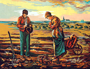 Margot Creations de Paris L'Angelus (The Angelus, or The Prayer) by Millet Large Canvas