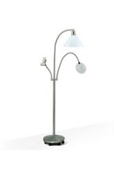 Deluxe Floorstanding Lamp - Satin Silver