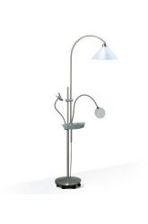 Ultimate Floorstanding Lamp with Wheels - Satin Silver