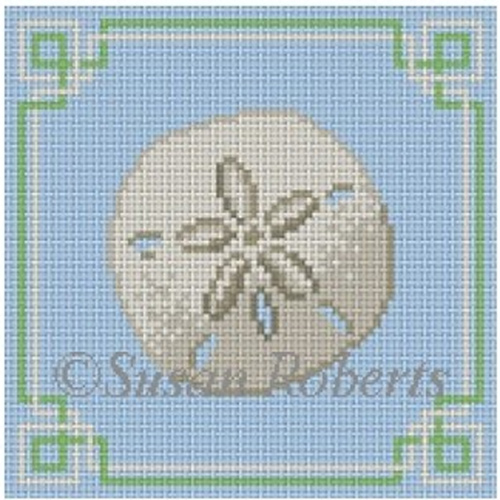 Susan Roberts Needlepoint Designs - Sand Dollar Coaster