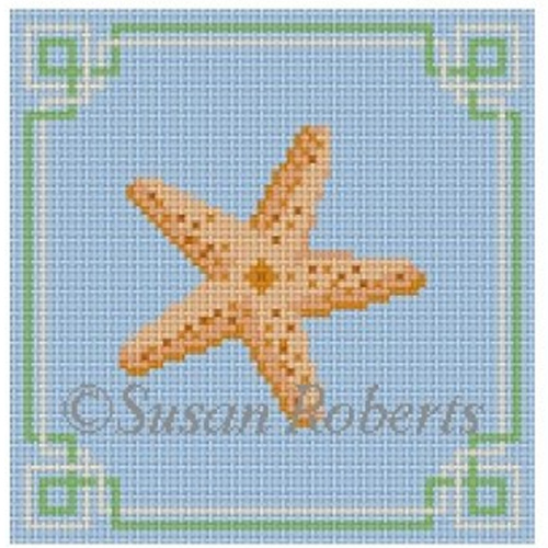 Susan Roberts Needlepoint Designs - Starfish Coaster
