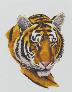 Tiger Portrait  - Collection d'Art Needlepoint Canvas