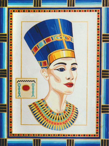 Queen Nefertiti  - Collection d'Art Needlepoint Canvas