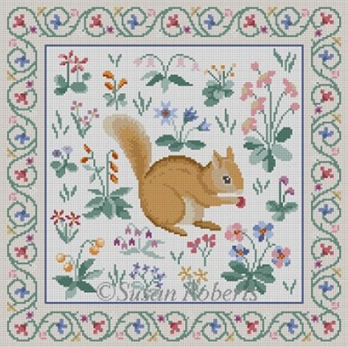 Susan Roberts Needlepoint Designs - Cluny Squirrel