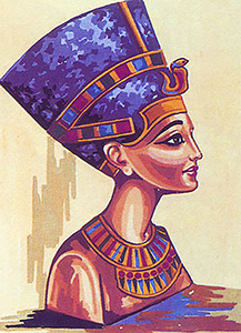 Nefertiti  - Collection d'Art Needlepoint Canvas